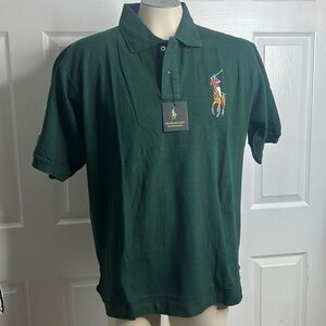 Polo By Ralph Lauren Green The Mesh Shirt 4 New Polo Large Horse